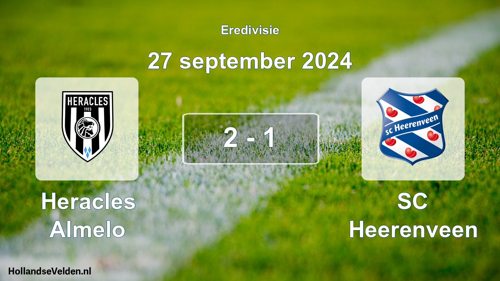 Total number of matches played: Heracles Almelo - SC Heerenveen 2 - 1 (27 September 2024)
