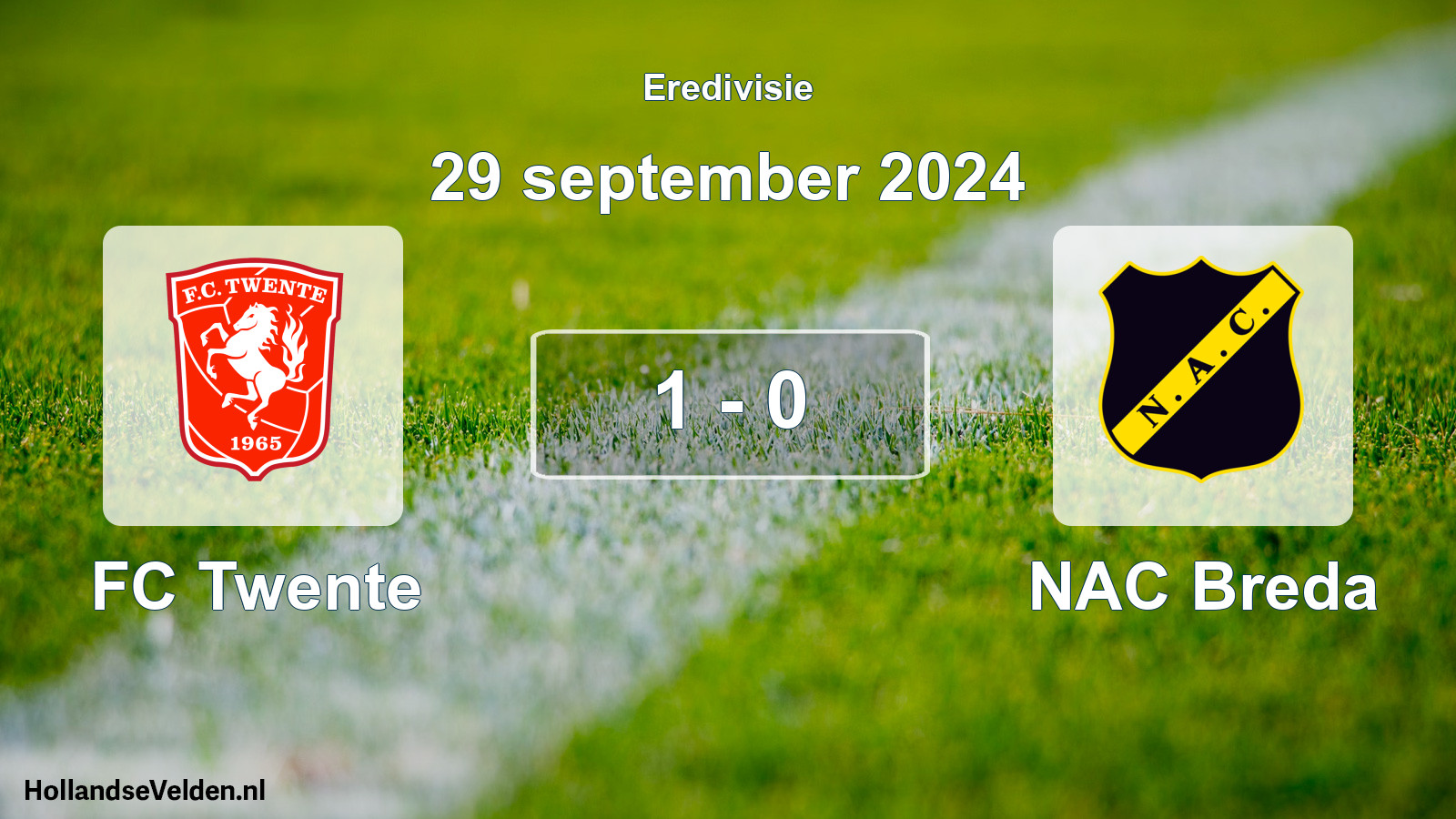 Total number of matches played: FC Twente - NAC Breda 1 - 0 (29 September 2024)