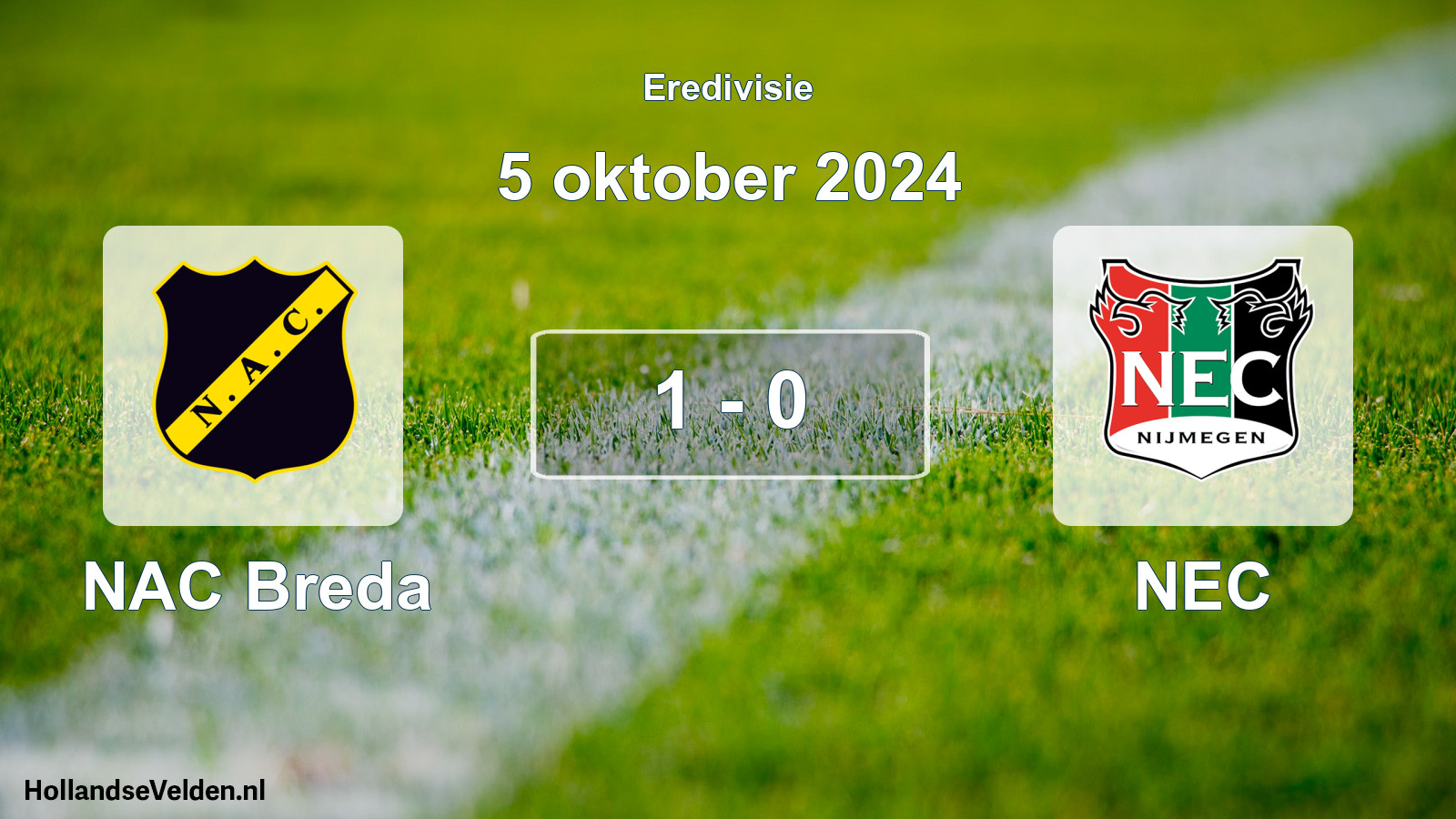 Total number of matches played: NAC Breda - NEC 1 - 0 (5 October 2024)