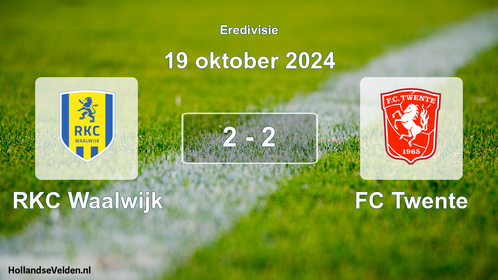 Total number of matches played: RKC Waalwijk - FC Twente 2 - 2 (19 October 2024)