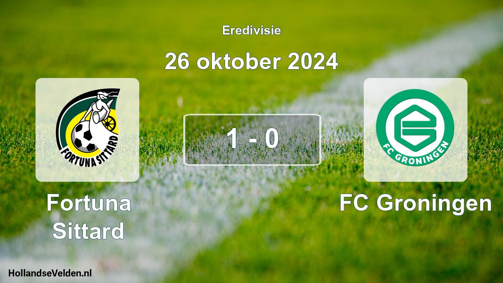 Total number of matches played: Fortuna Sittard - FC Groningen 1 - 0 (26 October 2024)