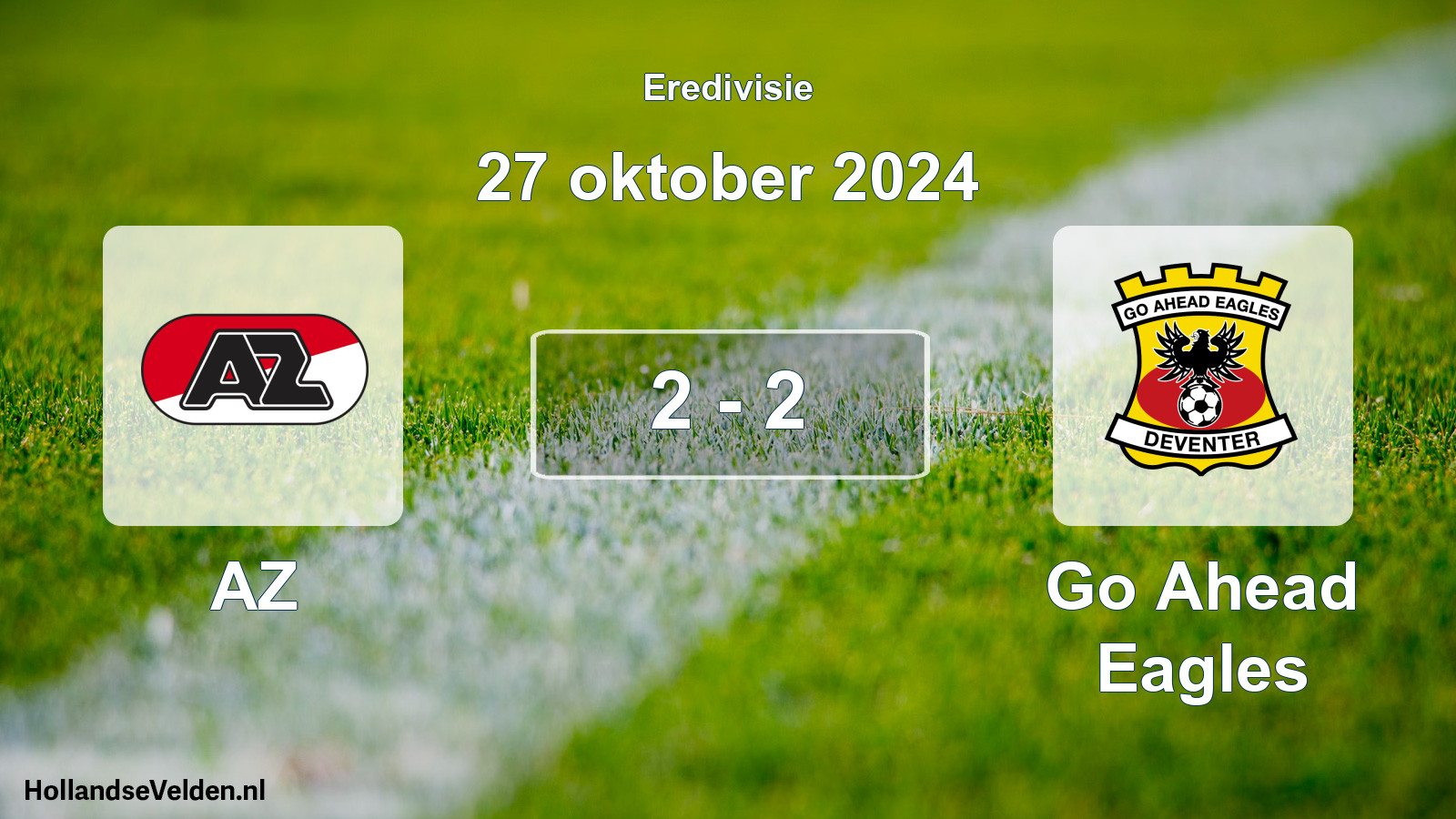 Total number of matches played: AZ - Go Ahead Eagles 2 - 2 (27 October 2024)