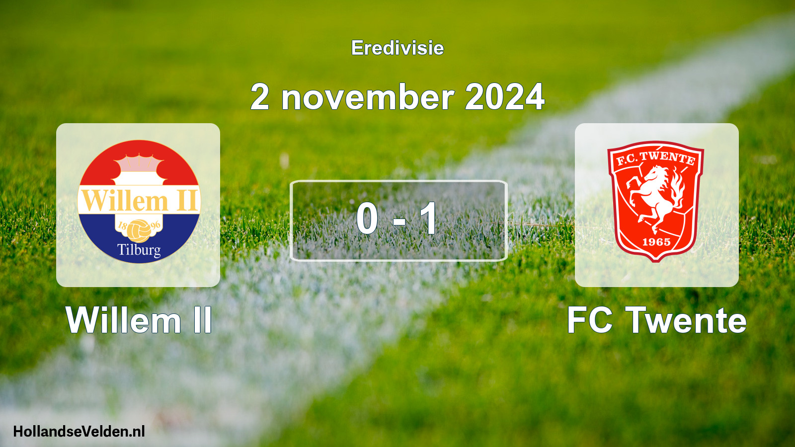 Total number of matches played: Willem II - FC Twente 0 - 1 (2 November 2024)