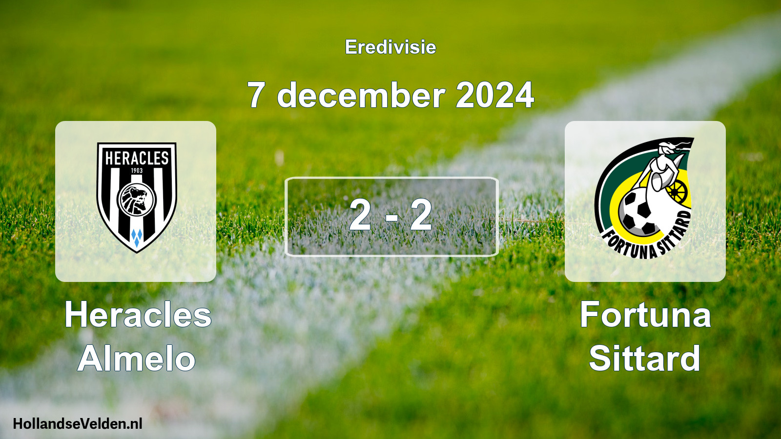 Total number of matches played: Heracles Almelo - Fortuna Sittard 2 - 2 (7 December 2024)