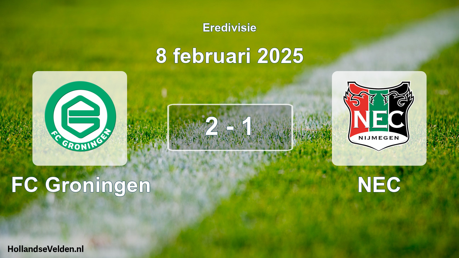 Total number of matches played: FC Groningen - NEC 2 - 1 (8 February 2025)