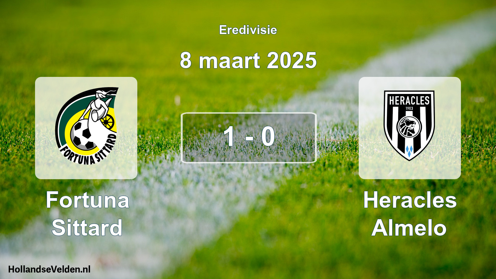 Total number of matches played: Fortuna Sittard - Heracles Almelo 1 - 0 (8 March 2025)
