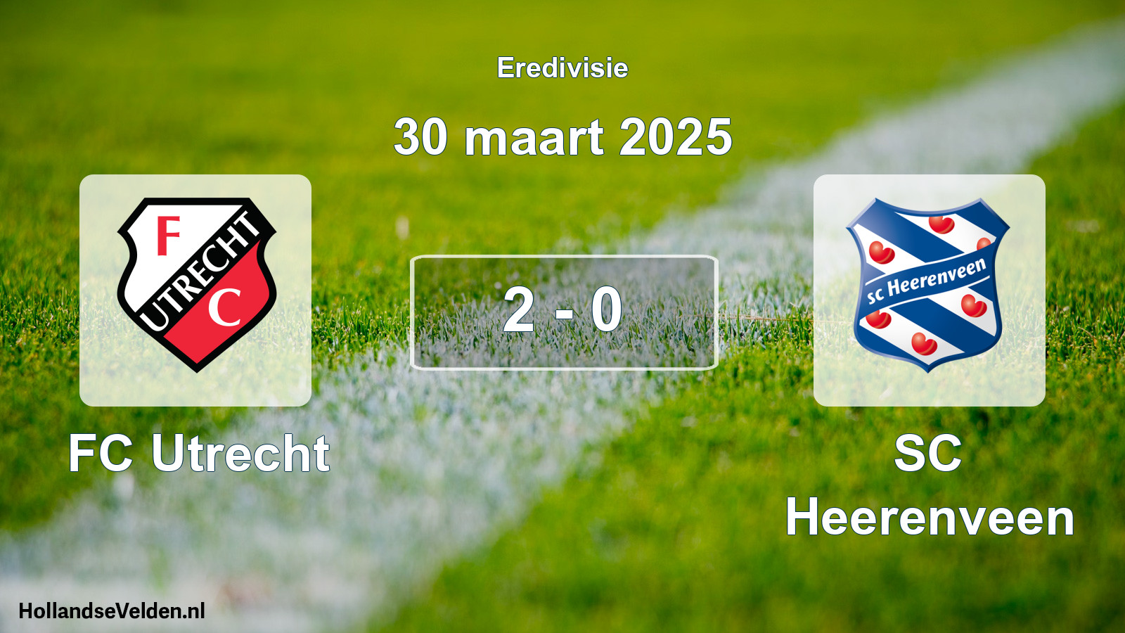 Total number of matches played: FC Utrecht - SC Heerenveen 2 - 0 (30 March 2025)