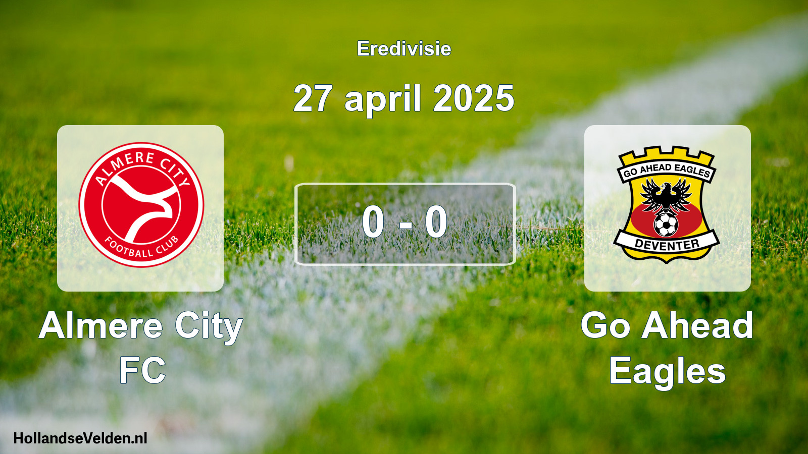 Total number of matches played: Almere City FC - Go Ahead Eagles 0 - 0 (27 April 2025)