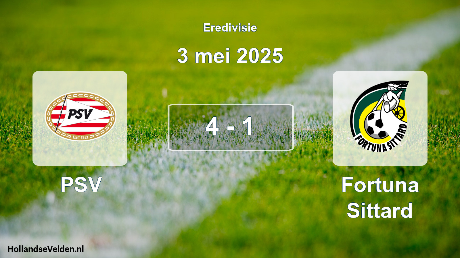 Total number of matches played: PSV - Fortuna Sittard 4 - 1 (3 May 2025)