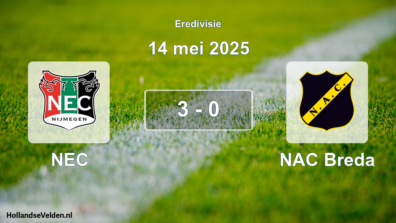 Total number of matches played: NEC - NAC Breda 3 - 0 (14 May 2025)