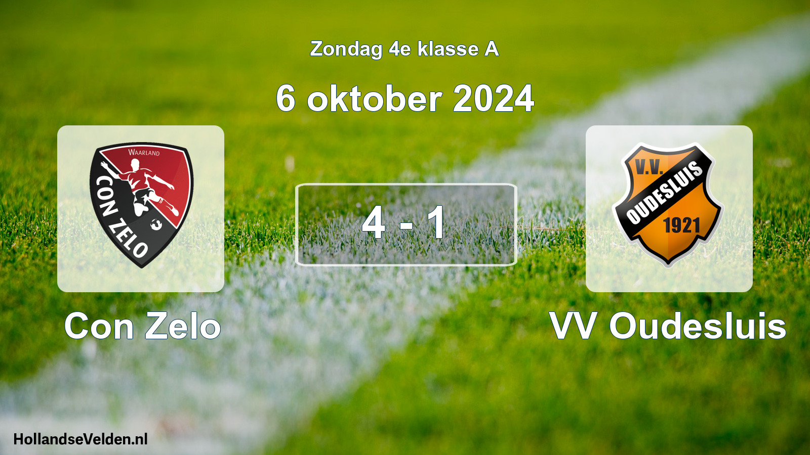 Total number of matches played: Con Zelo - VV Oudesluis 4 - 1 (6 October 2024)