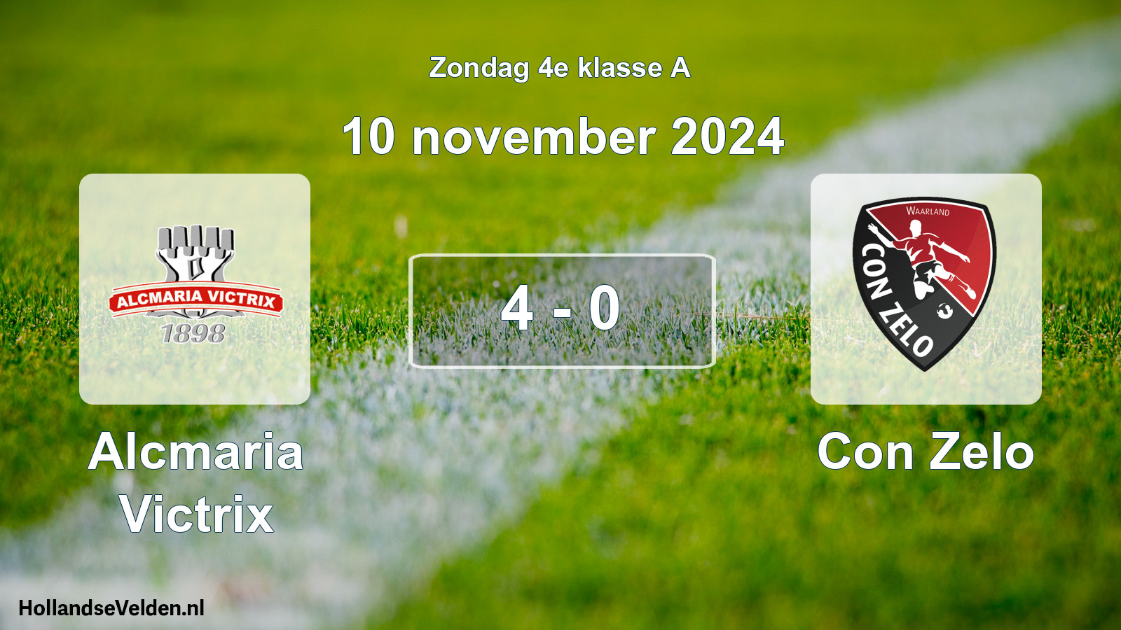 Total number of matches played: Alcmaria Victrix - Con Zelo 4 - 0 (10 November 2024)