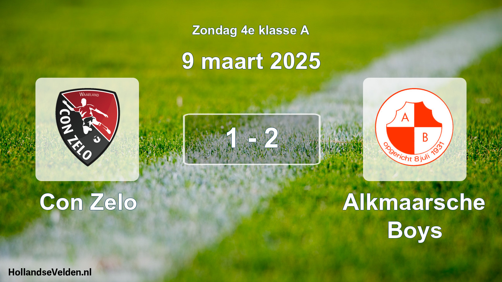 Total number of matches played: Con Zelo - Alkmaarsche Boys 1 - 2 (9 March 2025)