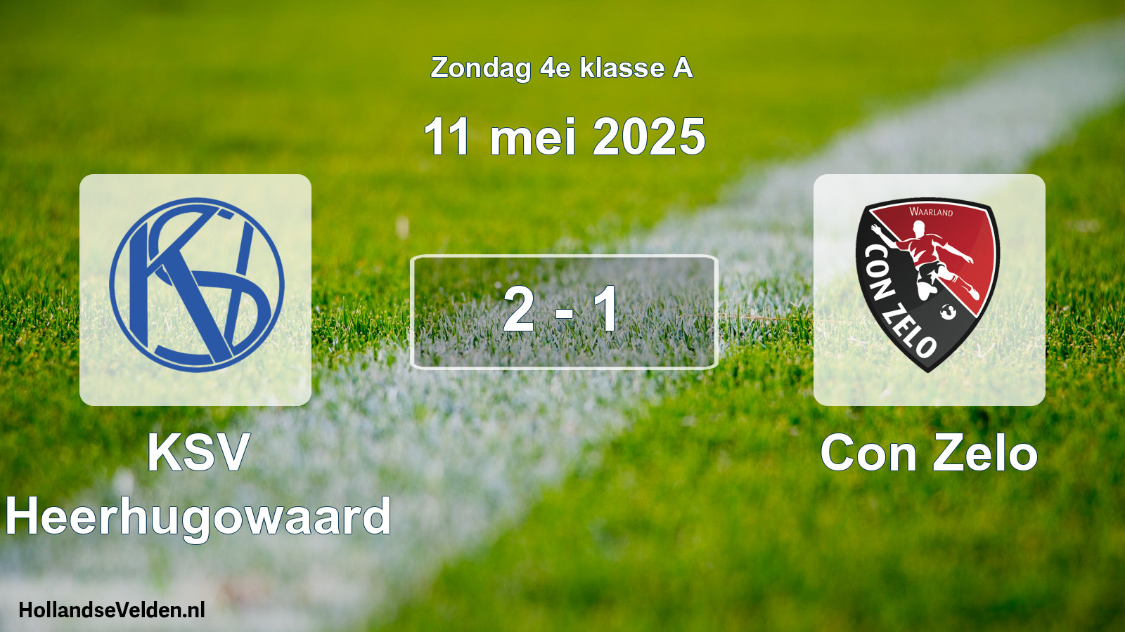 Total number of matches played: KSV Heerhugowaard - Con Zelo 2 - 1 (11 May 2025)