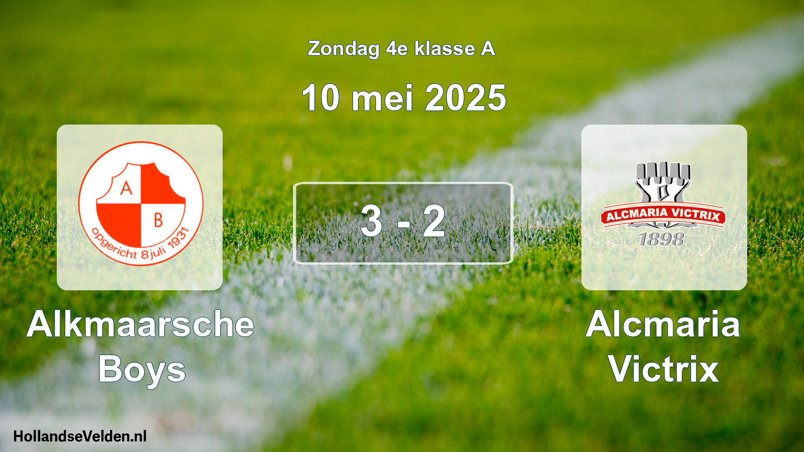 Total number of matches played: Alkmaarsche Boys - Alcmaria Victrix 3 - 2 (10 May 2025)