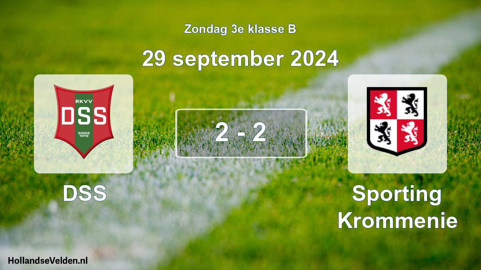 Total number of matches played: DSS - Sporting Krommenie 2 - 2 (29 September 2024)