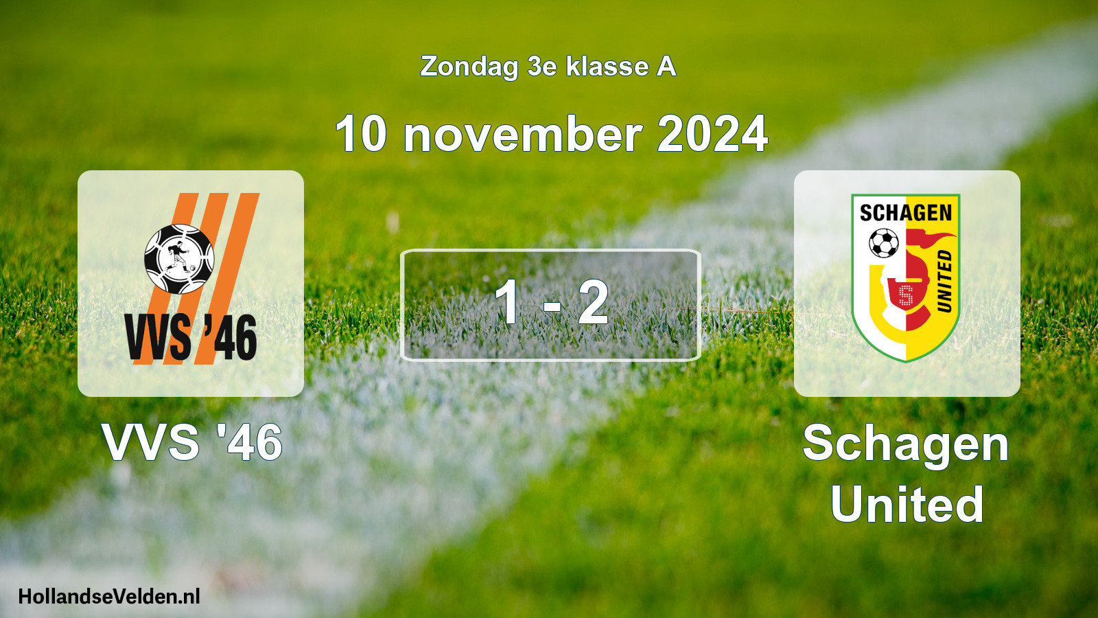 Total number of matches played: VVS '46 - Schagen United 1 - 2 (10 November 2024)