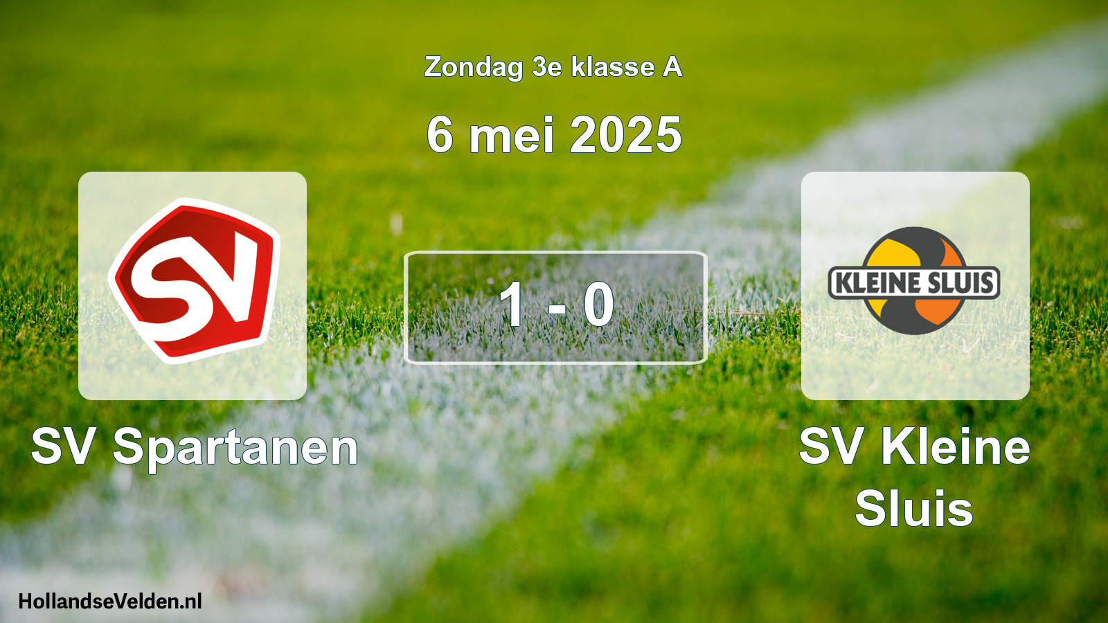Total number of matches played: SV Spartanen - SV Kleine Sluis 1 - 0 (6 May 2025)