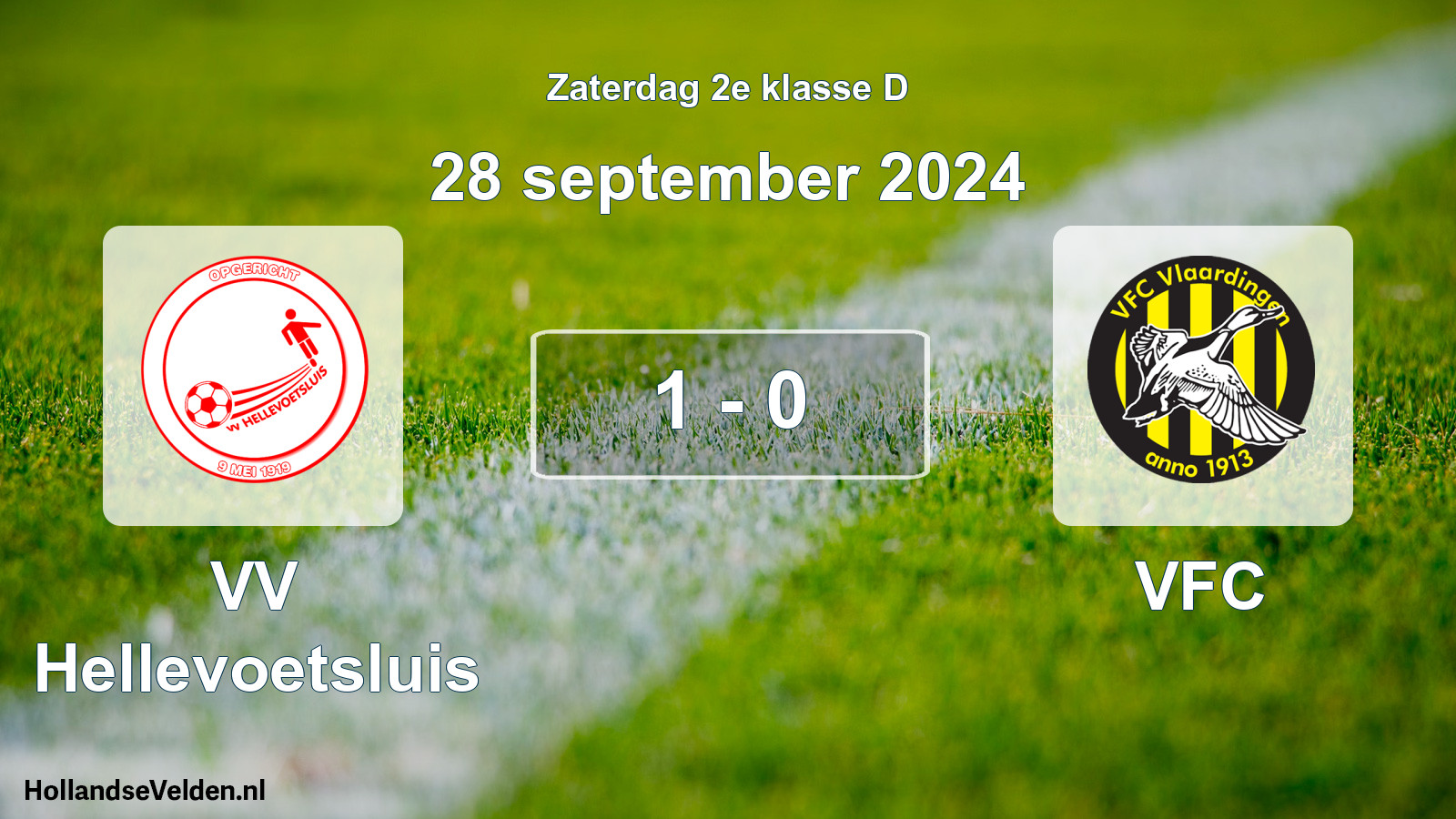 Total number of matches played: VV Hellevoetsluis - VFC 1 - 0 (28 September 2024)