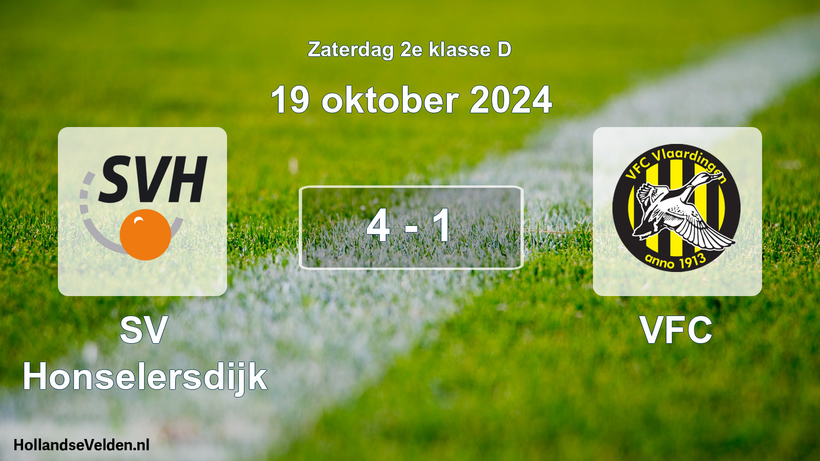 Total number of matches played: SV Honselersdijk - VFC 4 - 1 (19 October 2024)