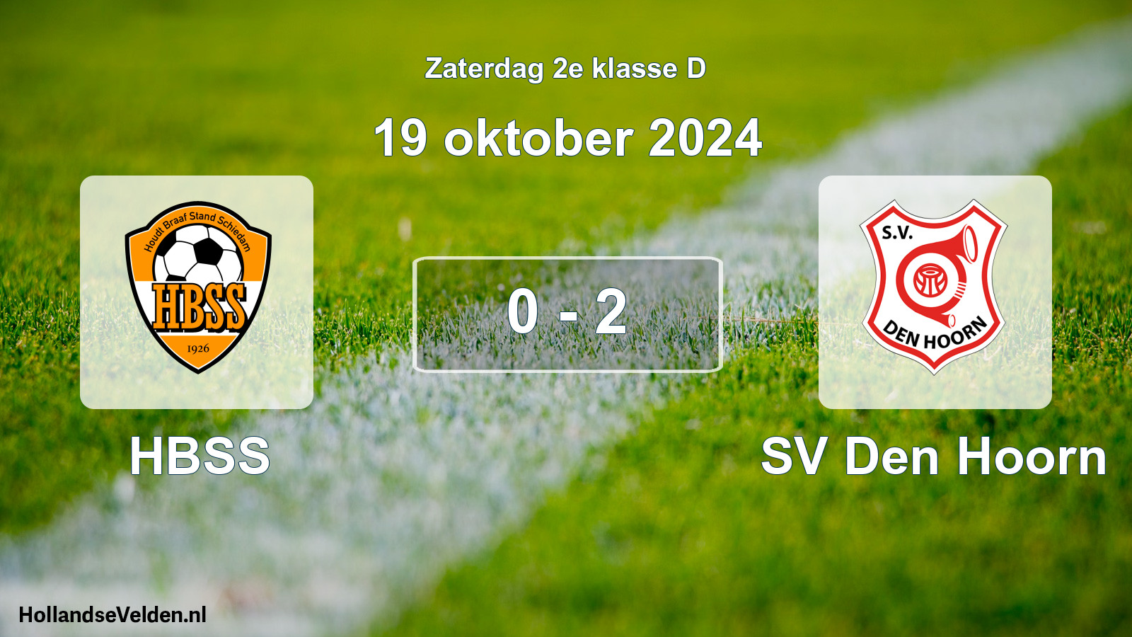 Total number of matches played: HBSS - SV Den Hoorn 0 - 2 (19 October 2024)