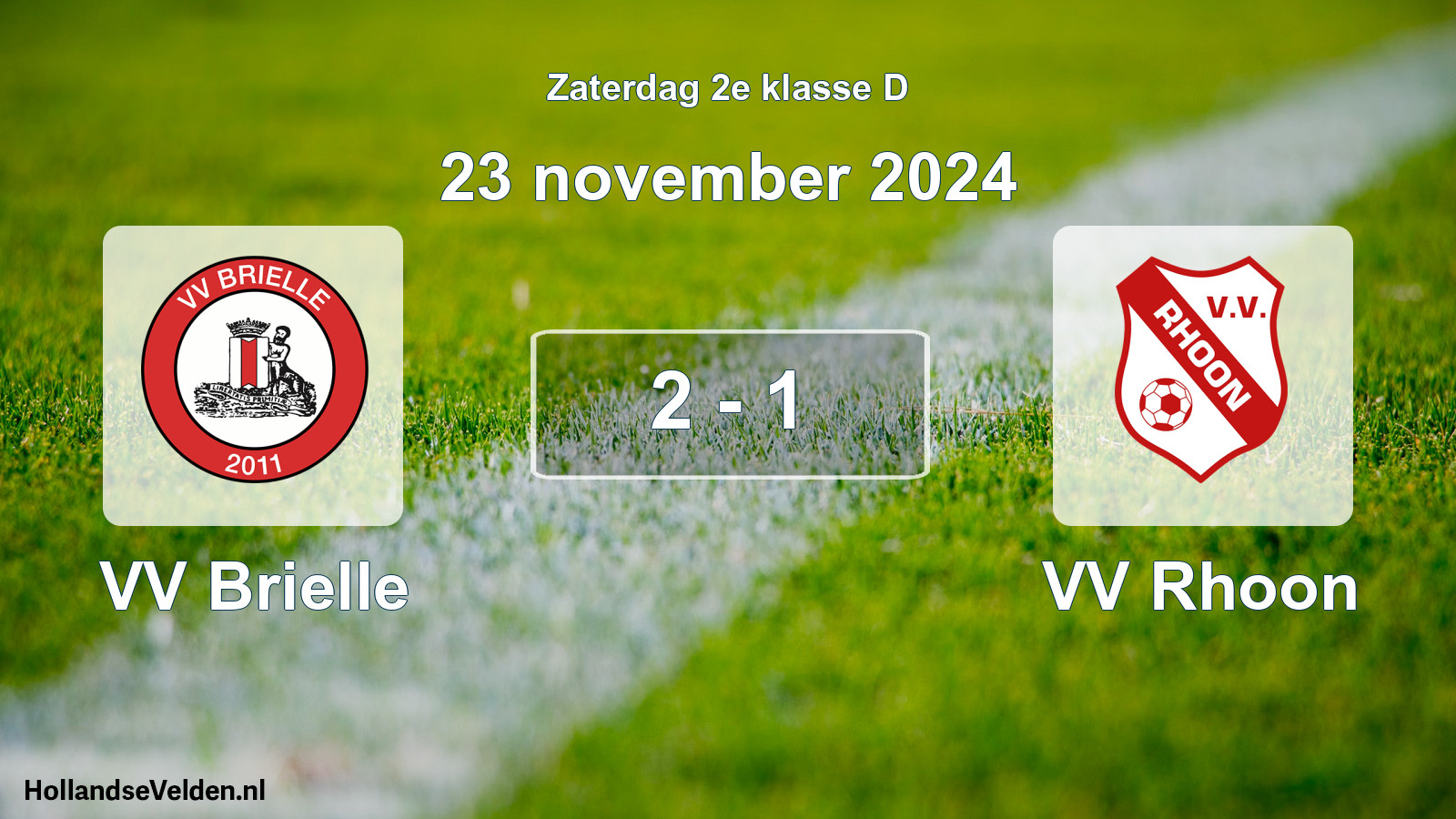 Total number of matches played: VV Brielle - VV Rhoon 2 - 1 (23 November 2024)
