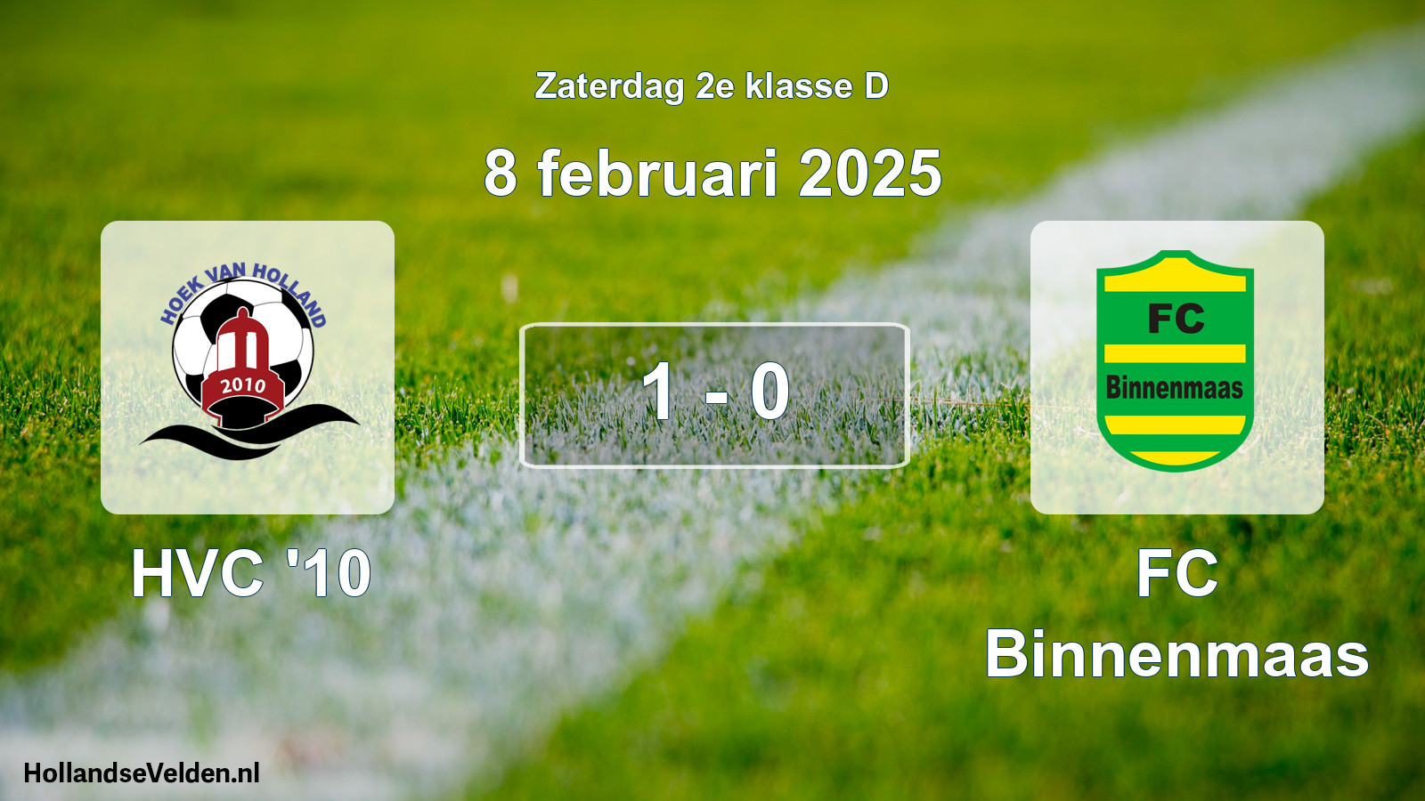 Total number of matches played: HVC '10 - FC Binnenmaas 1 - 0 (8 February 2025)
