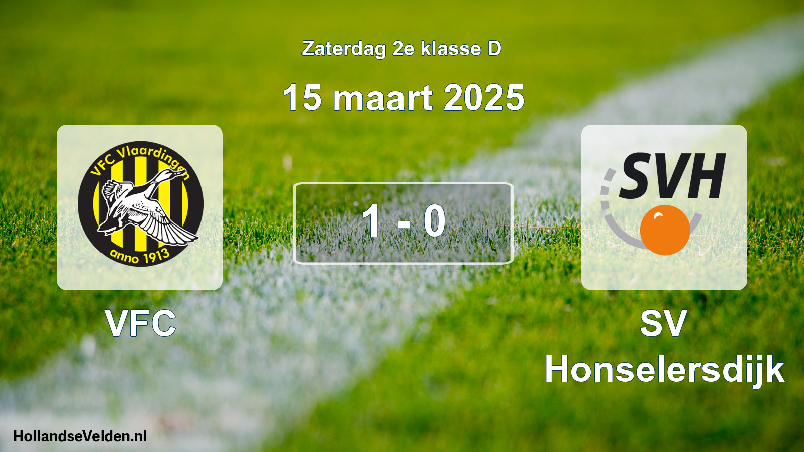 Total number of matches played: VFC - SV Honselersdijk 1 - 0 (15 March 2025)