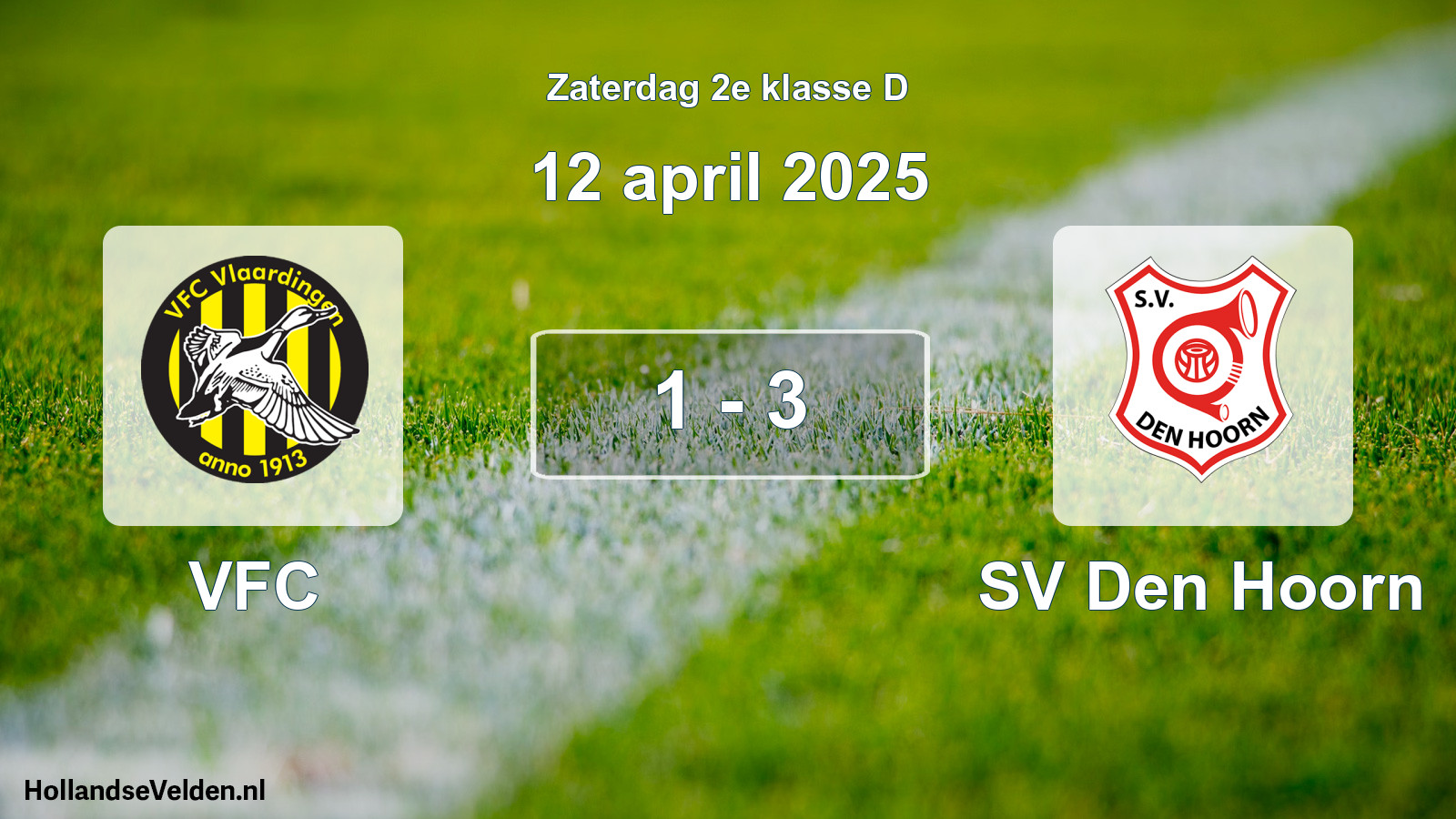 Total number of matches played: VFC - SV Den Hoorn 1 - 3 (12 April 2025)