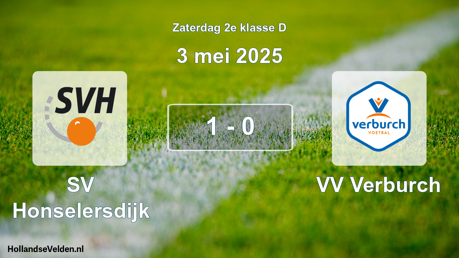 Total number of matches played: SV Honselersdijk - VV Verburch 1 - 0 (3 May 2025)