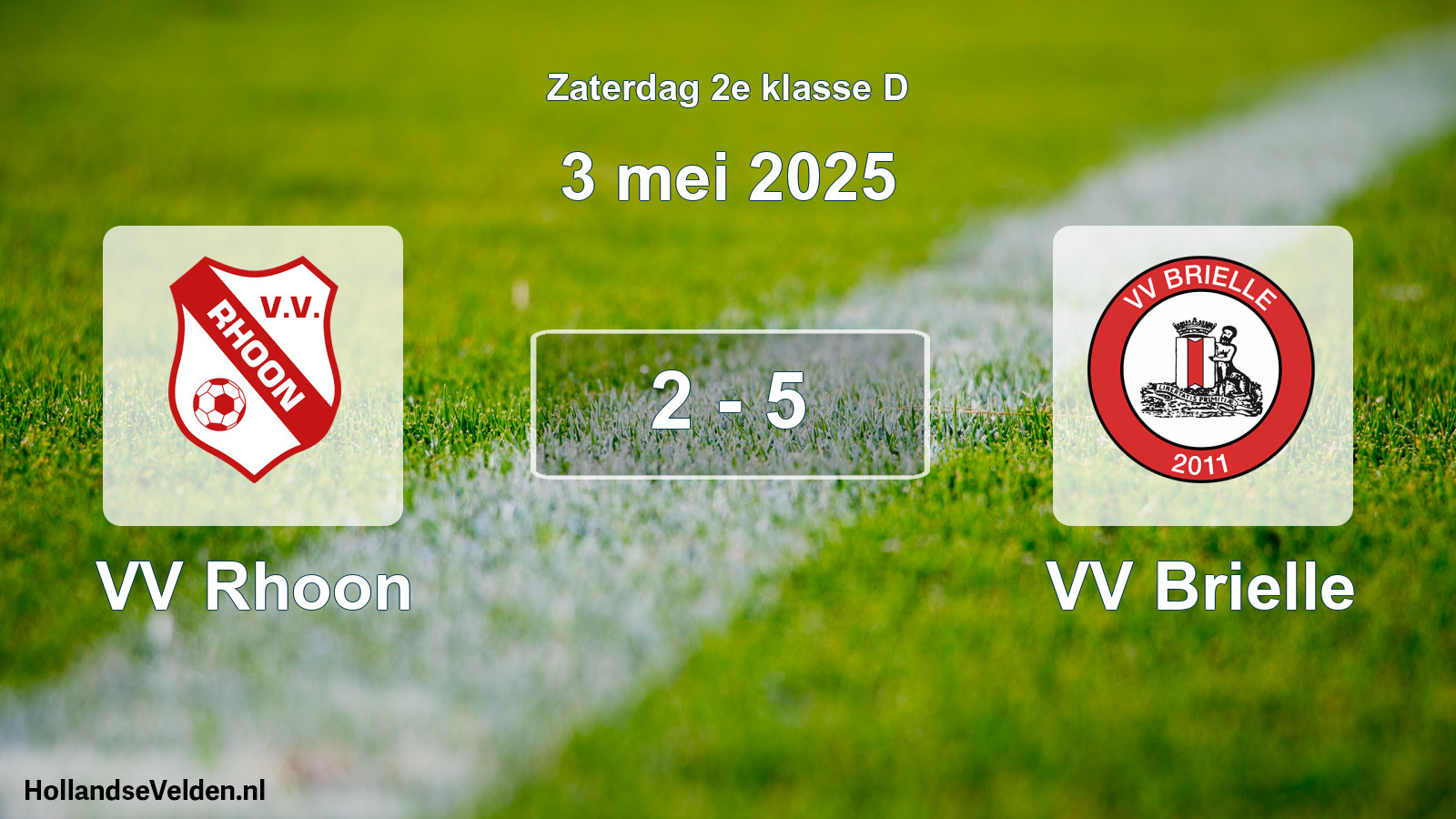 Total number of matches played: VV Rhoon - VV Brielle 2 - 5 (3 May 2025)