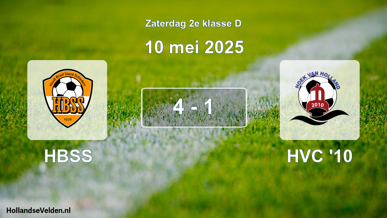Total number of matches played: HBSS - HVC '10 4 - 1 (10 May 2025)