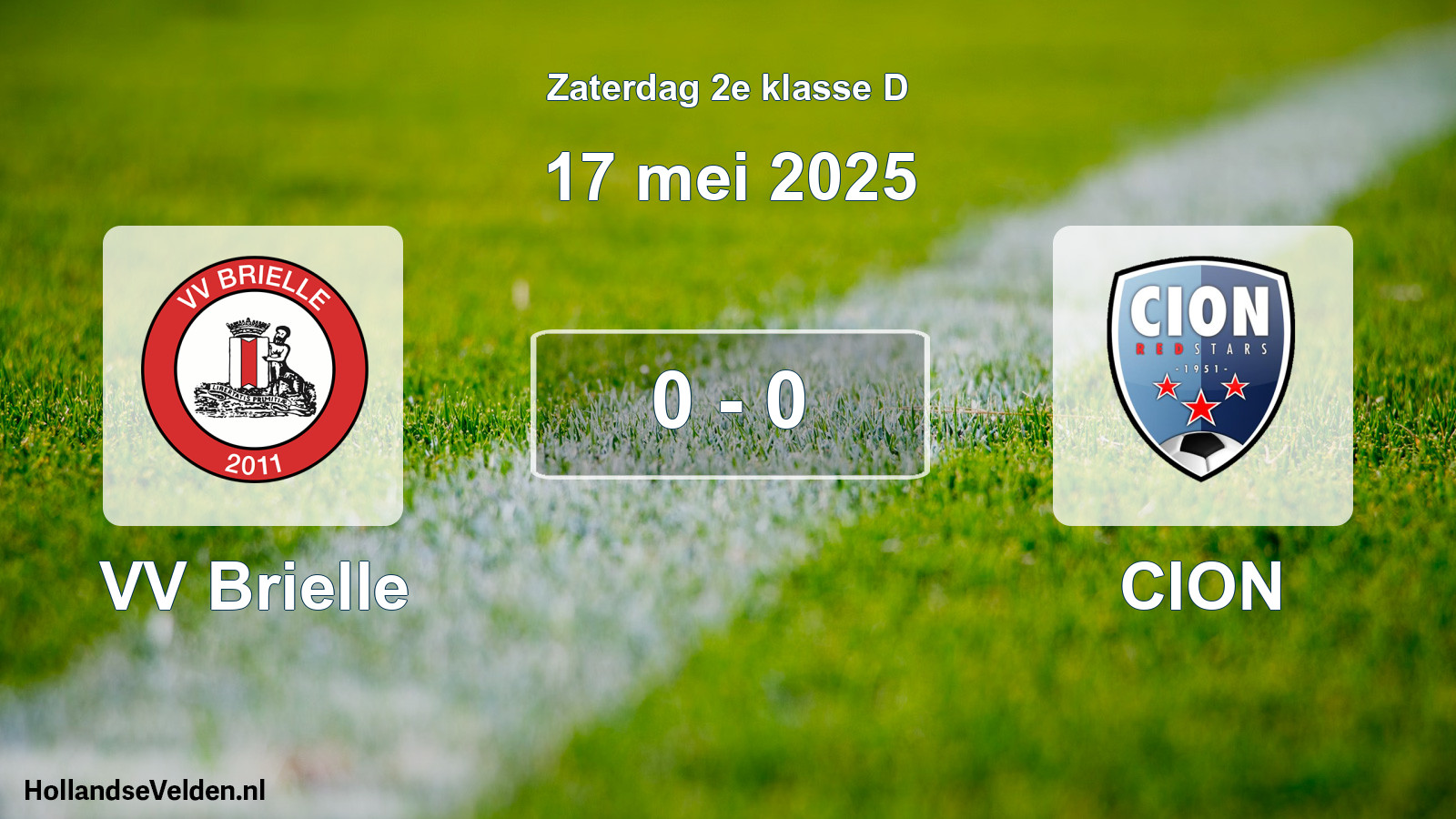 Total number of matches played: VV Brielle - CION 0 - 0 (17 May 2025)