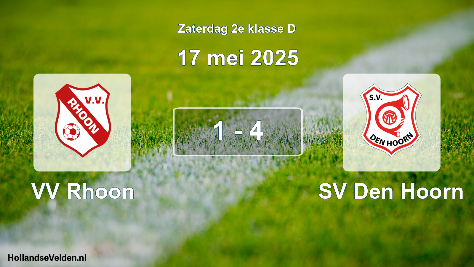 Total number of matches played: VV Rhoon - SV Den Hoorn 1 - 4 (17 May 2025)