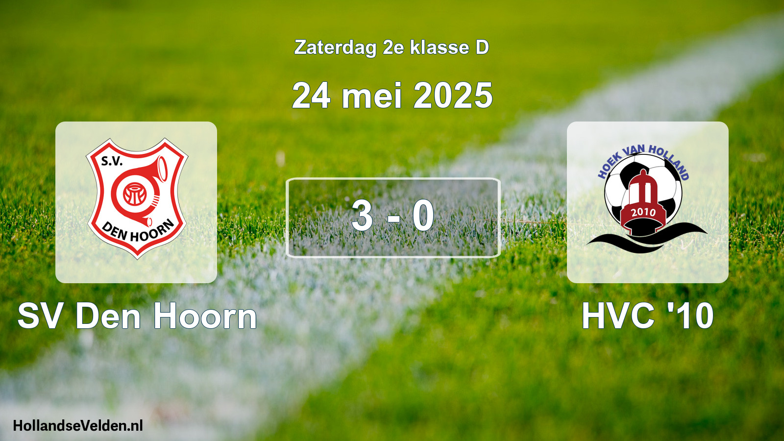 Total number of matches played: SV Den Hoorn - HVC '10 3 - 0 (24 May 2025)