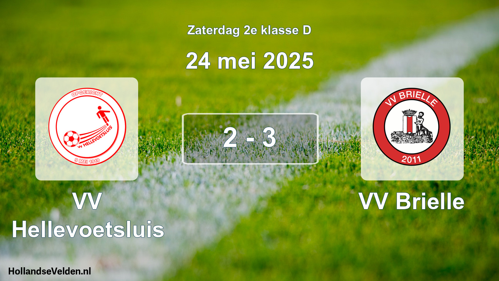 Total number of matches played: VV Hellevoetsluis - VV Brielle 2 - 3 (24 May 2025)