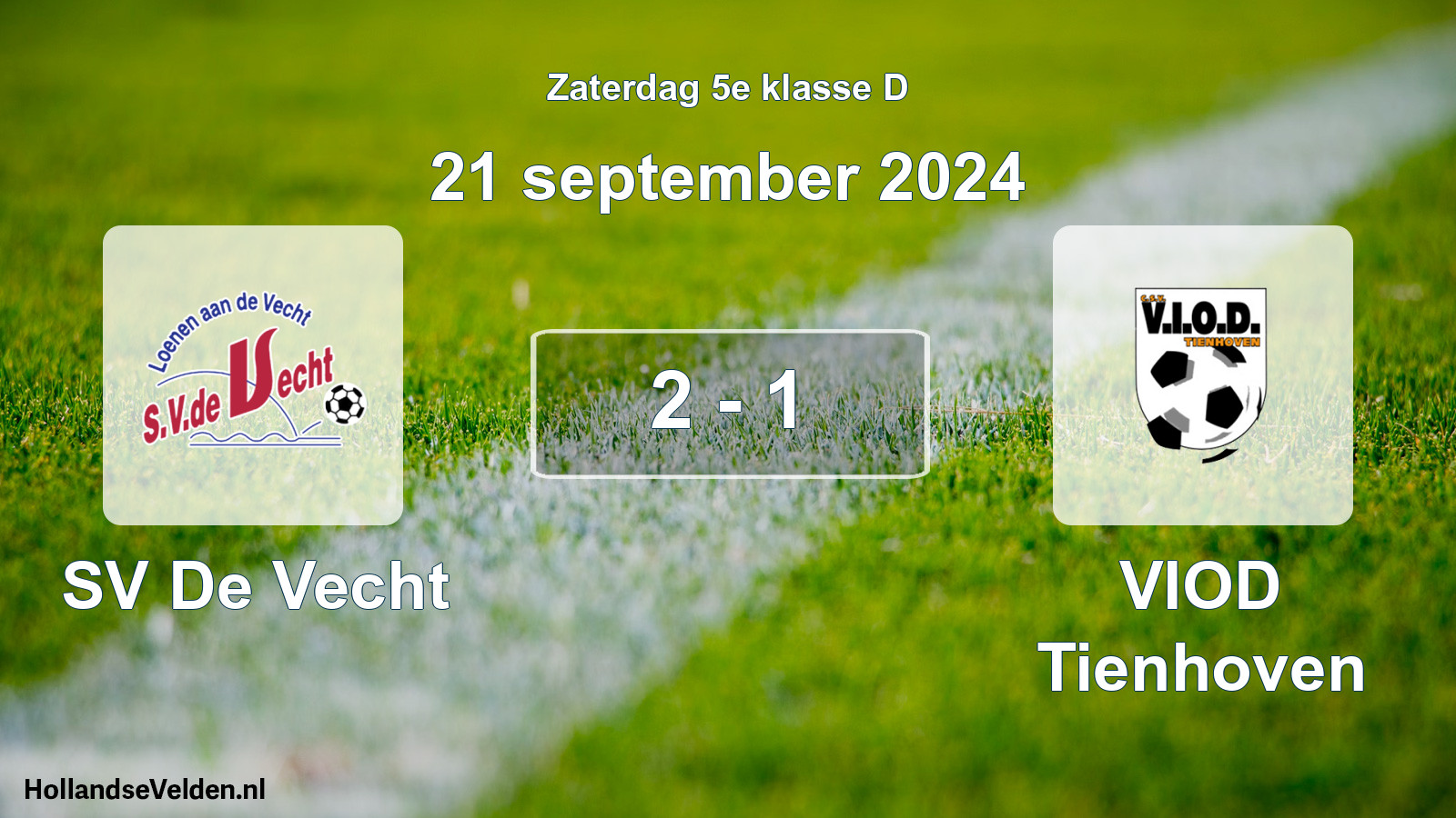 Total number of matches played: SV De Vecht - VIOD Tienhoven 2 - 1 (21 September 2024)