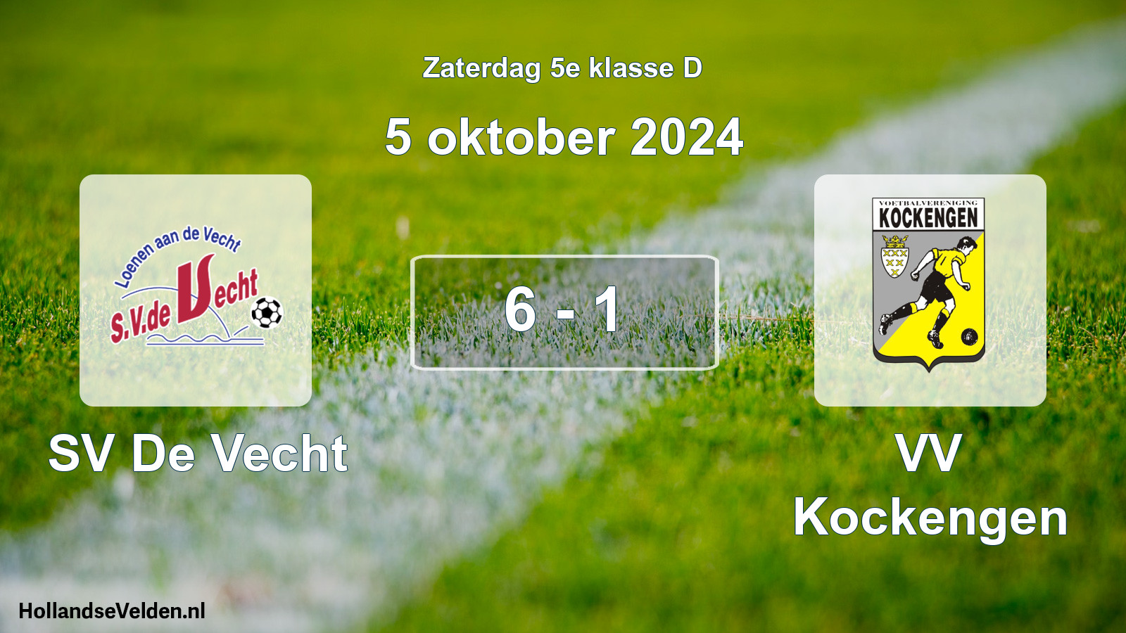 Total number of matches played: SV De Vecht - VV Kockengen 6 - 1 (5 October 2024)