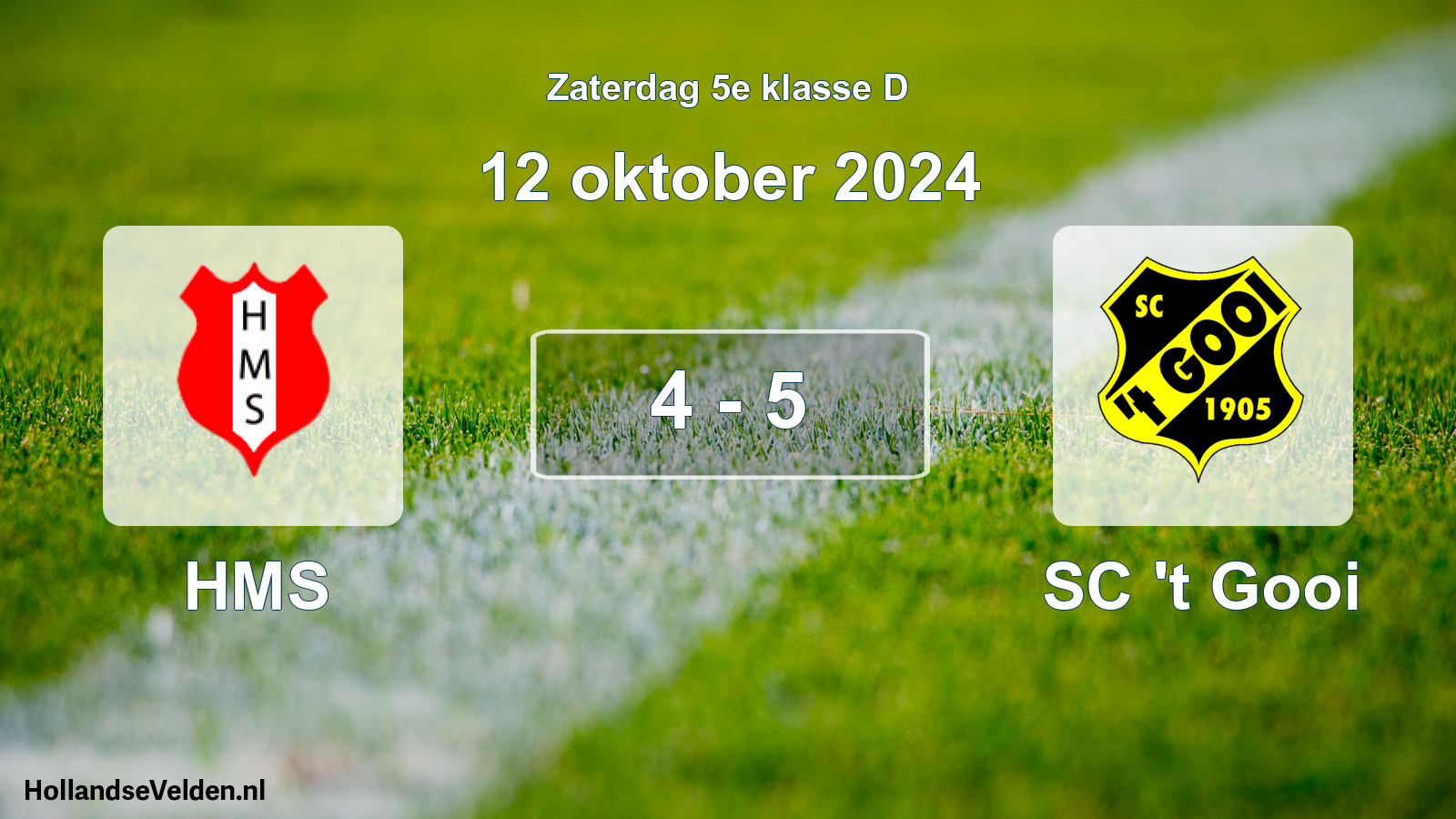 Total number of matches played: HMS - SC 't Gooi 4 - 5 (12 October 2024)