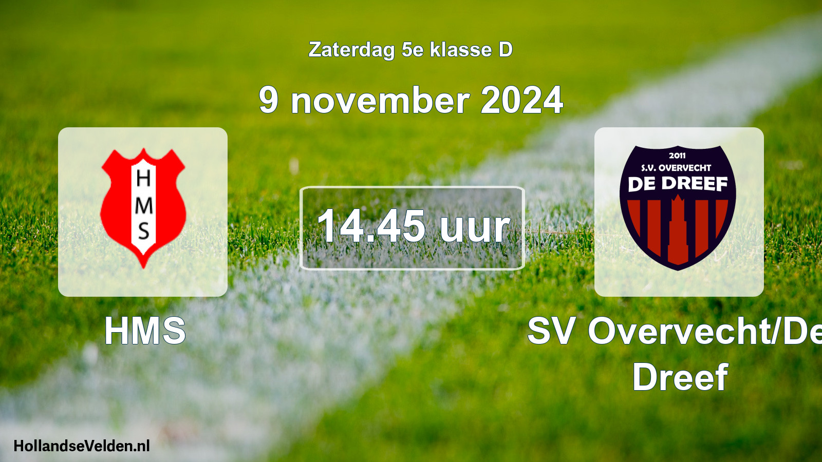Scheduled Match: HMS - SV Overvecht/De Dreef (9 November 2024)