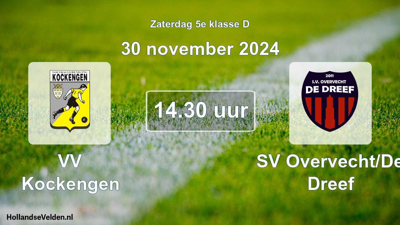 Scheduled Match: VV Kockengen - SV Overvecht/De Dreef (30 November 2024)