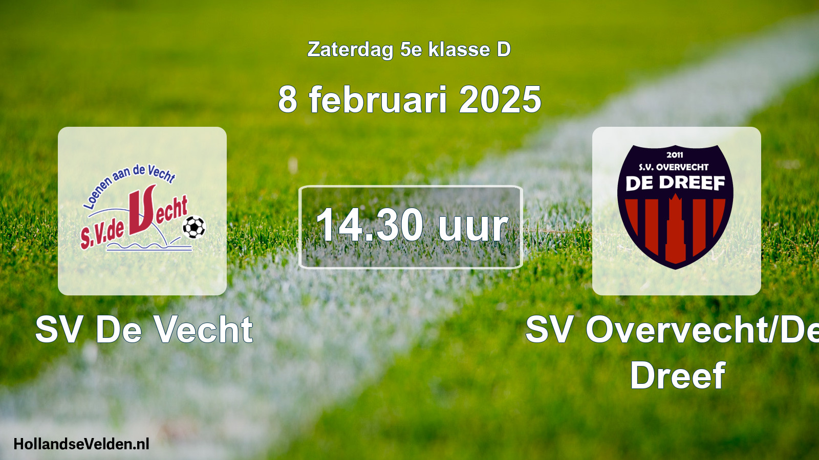 Scheduled Match: SV De Vecht - SV Overvecht/De Dreef (8 February 2025)