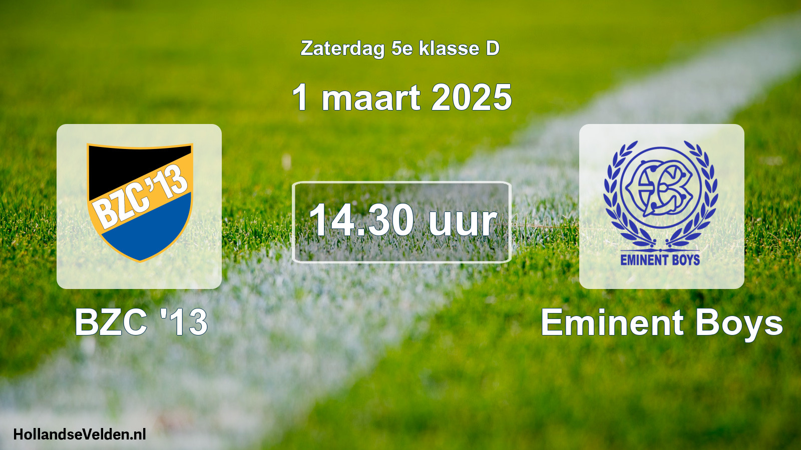 Scheduled Match: BZC '13 - Eminent Boys (1 March 2025)