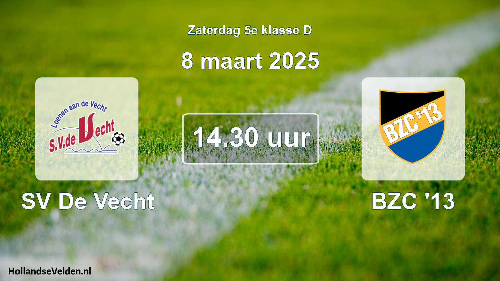 Scheduled Match: SV De Vecht - BZC '13 (8 March 2025)