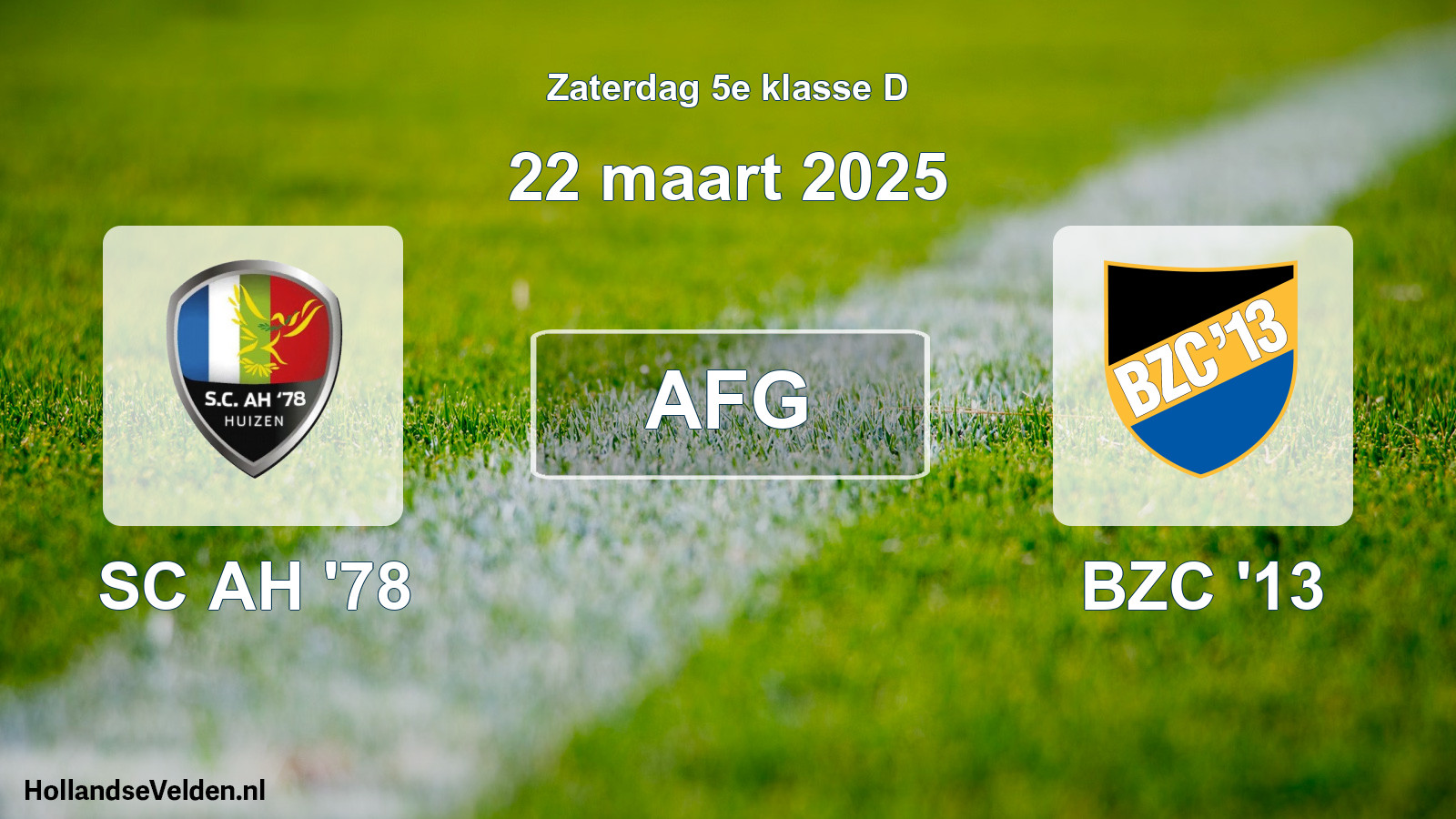 Scheduled Match: SC AH '78 - BZC '13 (22 March 2025)