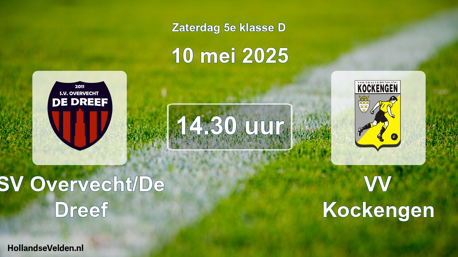 Scheduled Match: SV Overvecht/De Dreef - VV Kockengen (10 May 2025)