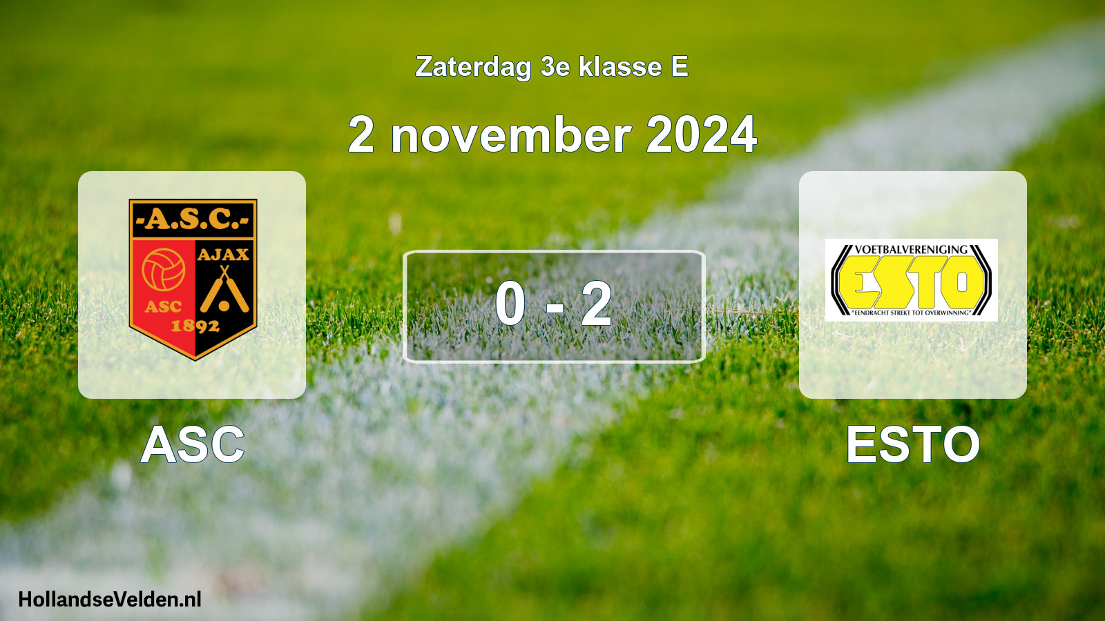 Total number of matches played: ASC - ESTO 0 - 2 (2 November 2024)