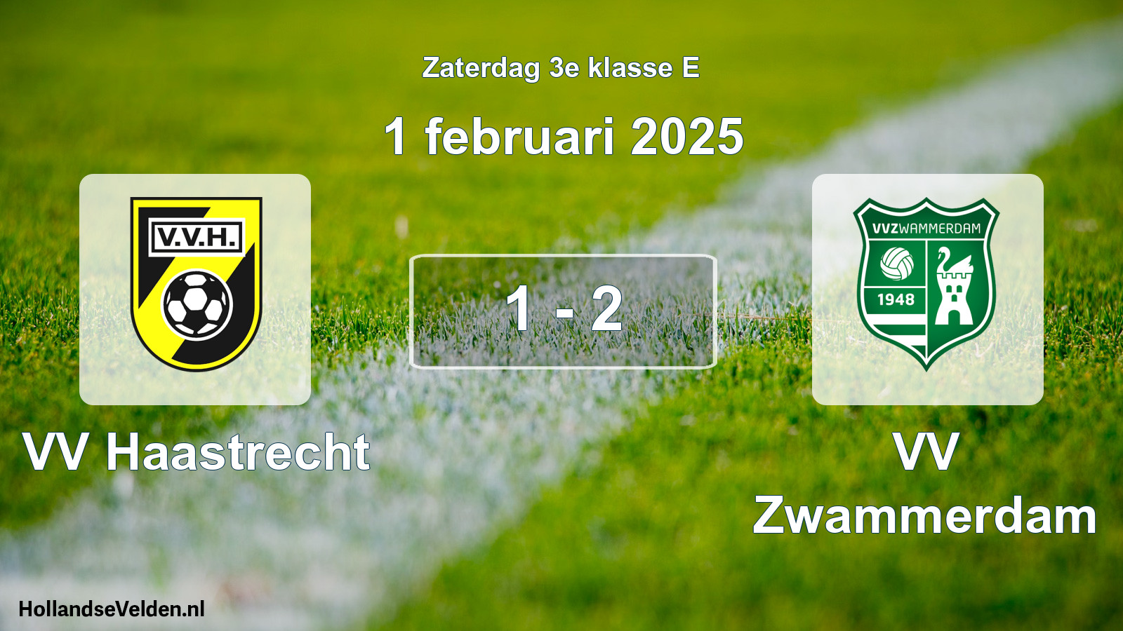 Total number of matches played: VV Haastrecht - VV Zwammerdam 1 - 2 (1 February 2025)