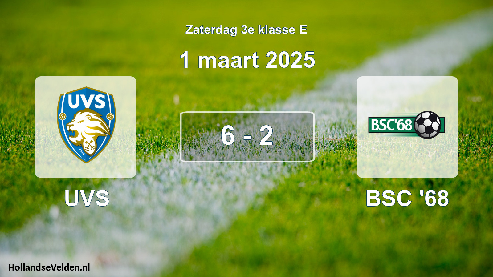 Total number of matches played: UVS - BSC '68 6 - 2 (1 March 2025)