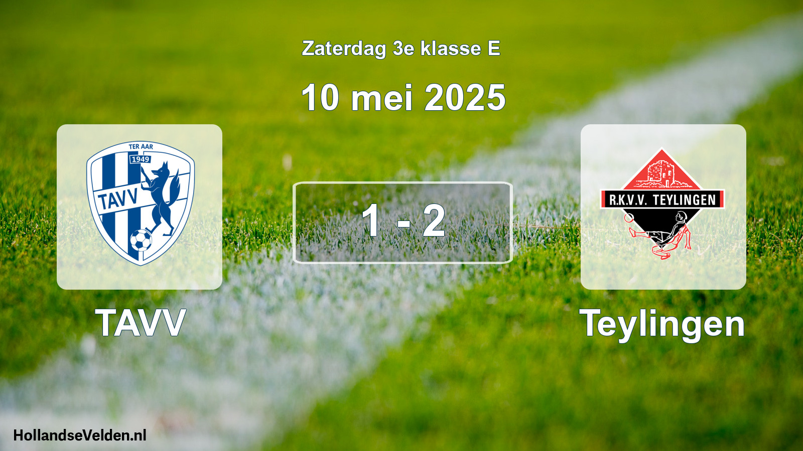 Total number of matches played: TAVV - Teylingen 1 - 2 (10 May 2025)